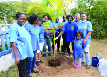 SOROPTIMIST CLUB PLANTS TREES IN CELEBRATION OF 100 YEARS