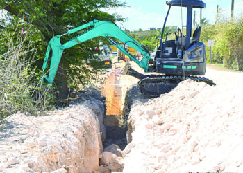 TRENCHING WORK IN PROGRESS FOR ALHCS UTILITIES