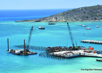 TONS OF SAND/MUD FROM ROAD BAY NEW JETTY WORK
