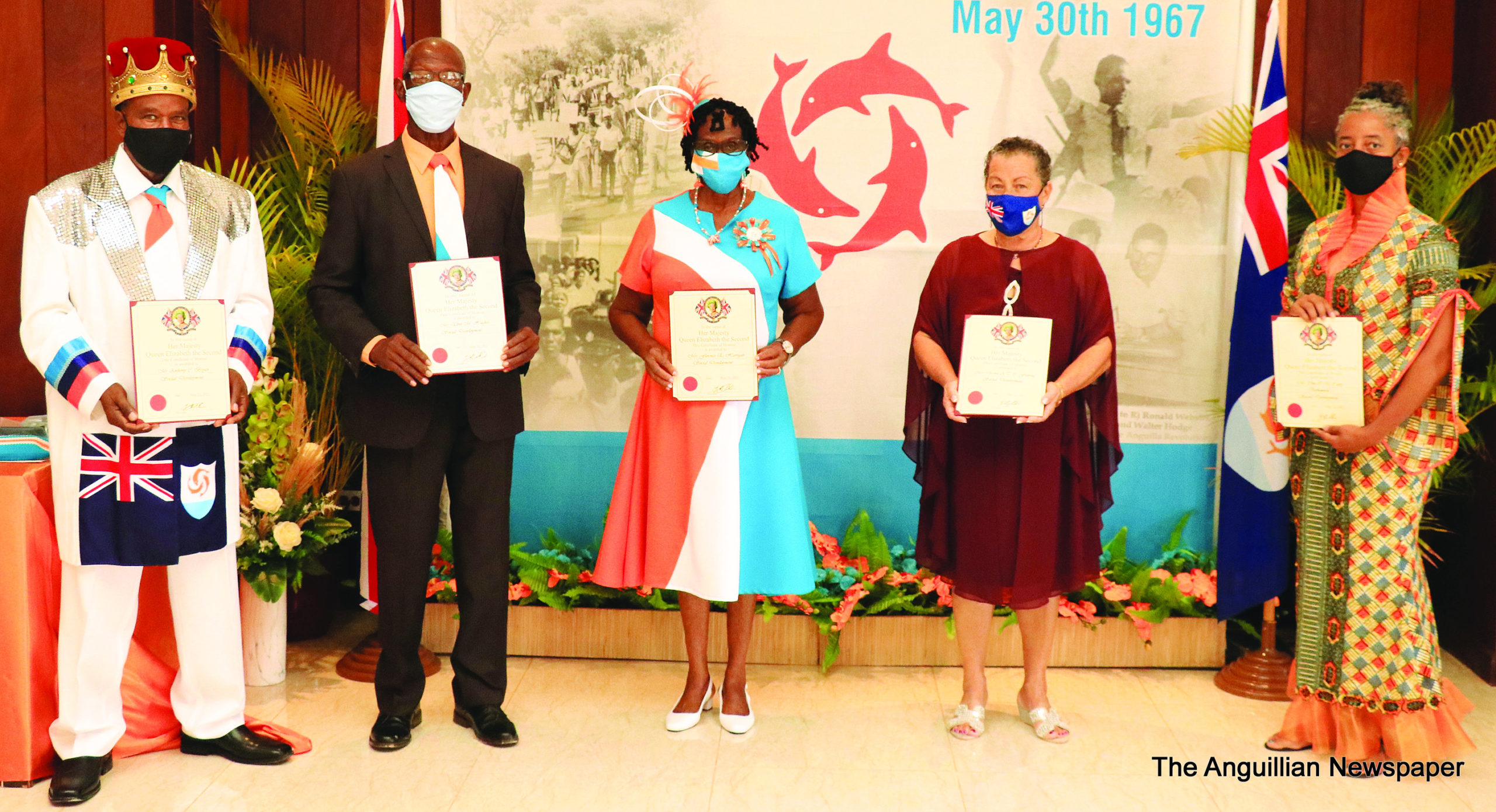 BIOS OF THE FIVE ANGUILLA DAY AWARDEES 2021