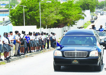 HUNDREDS OF SCHOOL CHILDREN PAY TRIBUTE TO FORMER CHIEF MINISTER, HUBERT B. HUGHES