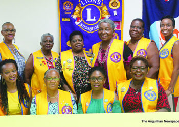 ANGUILLA LIONS CLUB INSTALLS NEW BOARD