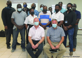 ANGUILLA POLICE OFFICERS UNDER UK TRAINING