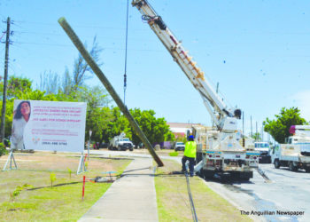 ANGLEC RELOCATES POLES ON CARTER REY BOULEVARD
