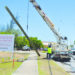 ANGLEC RELOCATES POLES ON CARTER REY BOULEVARD