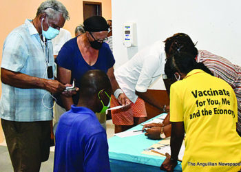ADULTS IN ANGUILLA TAKING PFIZER BOOSTER JABS