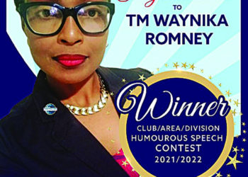 THE ANGUILLA TOASTMASTERS CLUB CELEBRATES 97TH ANNIVERSARY WITH VICTORY IN DIVISION E HUMOROUS  SPEECH CONTEST