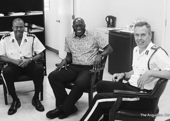 Antigua Police Commissioner  Mr. Atlee Rodney Visits Anguilla