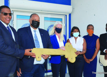 UK MINISTER AMANDA MILLINGS HANDS OVER KEY FOR WESTERN POLYCLINIC