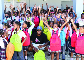 BACKPACK GIVEAWAY TO STUDENTS AT THE ALWYN RICHARDSON ALLISON PRIMARY SCHOOL