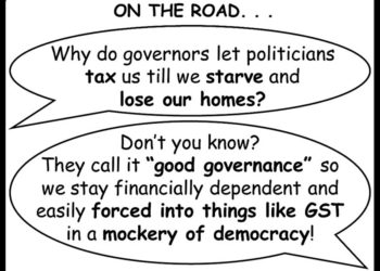 FALLS, FALLEN, FAREWELLS – AND GST