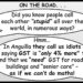 NUMBSKULLS, NUMBERS – AND GST