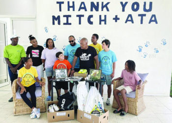 VICTOR MOONEY OF QUEENS, NEW YORK DELIVER ANOTHER ROUND OF TENNIS GEAR TO CHILDREN IN ANGUILLA