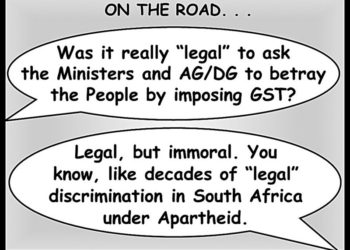 A SHADY DAY AT THE BEACH WITH THE BRITISH – AND GST!