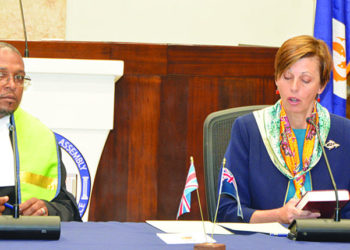 HER EXCELLENCY GOVERNOR JULIA CROUCH OBE SWORN IN  TO COMMENCE HER TENURE IN ANGUILLA