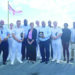 HMS DAUNTLESS PAYS COURTESY CALL  TO ANGUILLA