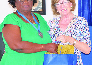 LOCAL SOROPTIMIST CLUB WELCOMES VISITING PRESIDENT OF SOROPTIMIST INTERNATIONAL GREAT BRITAIN AND IRELAND