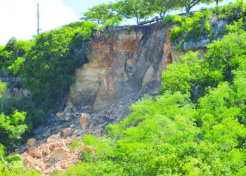 REMNANTS OF HURRICANE TAMMY CAUSE ISLAND-WIDE ELECTRICAL OUTAGE AND LAND SLIPPAGE SCHOOLS ON WORLD FOOD DAY