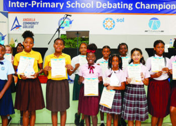 ALWYN ALLISON RICHARDSON PRIMARY CAPTURES  ANGUILLA COMMUNITY COLLEGE INTER-PRIMARY SCHOOL DEBATING CHAMPIONSHIP