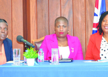 OFFICERS OF MINISTRY OF EDUCATION AND SOCIAL DEVELOPMENT ADDRESS  PRESS CONFERENCE