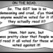 READING BILLS, REGRETS – AND GST