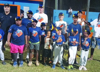 BENEVOLENT COUPLE DONATES TO ANGUILLA LITTLE LEAGUE