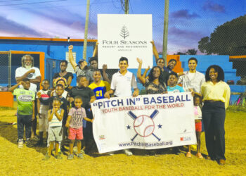 “PITCH IN” BASEBALL CHARITY DONATES EQUIPMENT TO ANGUILLA LITTLE LEAGUE