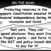 THE CONSTITUTION, RESERVES, SINGAPORE – AND GST
