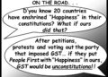 THE CONSTITUTION, THE PURSUIT OF HAPPINESS – AND GST